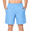 Short de bain homme M en tissu synthétique bleu à poches coupe décontractée